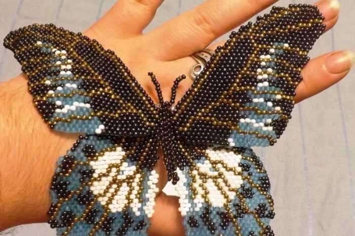 Бабочка из бисера: ТОП-100 фото с простыми схемами плетения бабочки своими руками. Необычные идеи из бисера + пошаговый мастер-класс